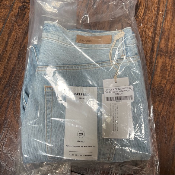 NWT GRLFRND Isabeli Ripped High Waist Jeans - Picture 3 of 5